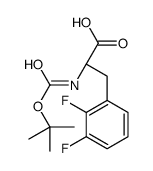 Boc-2,3-Difluoro-L-Phenylalanine结构式