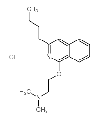 2-(3-butylisoquinolin-1-yl)oxy-N,N-dimethylethanamine,hydrochloride Structure
