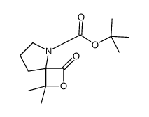 1,1-二甲基-3-氧代-2-噁-5-氮杂螺[3.4]辛烷-5-羧酸 1,1-二甲基乙酯结构式