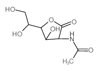2-乙酰氨基-2-脱氧-d-甘露糖酸-1,4-内酯结构式