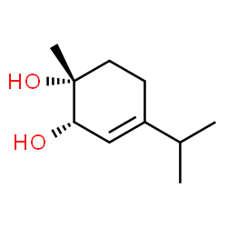 3-Cyclohexene-1,2-diol,1-methyl-4-(1-methylethyl)-,(1R,2S)-rel-(-)-(9CI) Structure