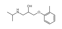 N-isopropyl-3-[(2-methylphenyl)oxy]propan-2-olamine Structure