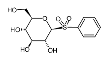 .beta.-D-Glucopyranose, 1-deoxy-1-(phenylsulfonyl)-结构式