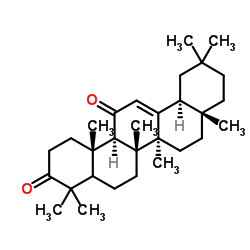 齐墩果-12-烯-3,11-二酮结构式