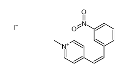 1-methyl-4-[2-(3-nitrophenyl)ethenyl]pyridin-1-ium,iodide结构式
