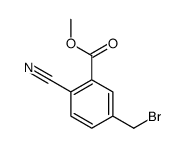 methyl 5-(bromomethyl)-2-cyanobenzoate结构式
