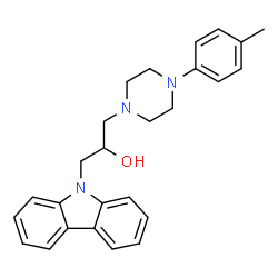 1-(9H-carbazol-9-yl)-3-(4-(p-tolyl)piperazin-1-yl)propan-2-ol Structure