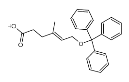 6-Trityloxy-4-methylhex-4-ensaeure Structure
