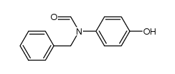N-benzyl-N-(4-hydroxyphenyl)formamide Structure