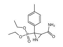[3-(Aminocarbonyl)-2-(4-methylphenyl)aziridin-2-yl]phosphonic acid diethyl ester Structure