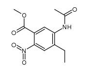 methyl 5-acetamido-4-ethyl-2-nitrobenzoate Structure