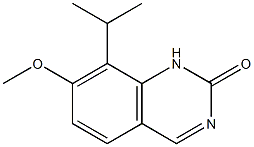 7-甲氧基-8-(1-甲基乙基)-喹唑啉-2(1H)-酮结构式