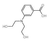 3-[bis(2-hydroxyethyl)amino]benzoic acid Structure