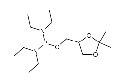 1,2-O-isopropylideneglyceryl N,N,N'N,-tetraethylphosphorodiamidite Structure