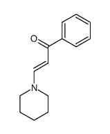 (E)-1-phenyl-3-(piperidin-1-yl)prop-2-en-1-one Structure