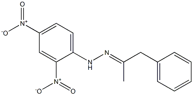 1-(2,4-dinitrophenyl)-2-(1-phenylpropan-2-ylidene)hydrazine Structure