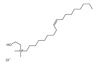 2-hydroxyethyl-dimethyl-[(Z)-octadec-9-enyl]azanium,chloride Structure