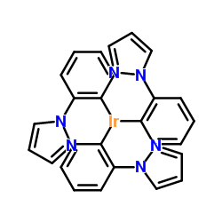 Tris[2-(1H-pyrazol-1-yl)phenyl]iridium Structure