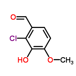 2-Chloro-3-hydroxy-4-methoxybenzaldehyde structure