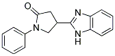 吡咯烷-2-酮,4-(1H-苯并咪唑基-2-基)-1-苯基-结构式