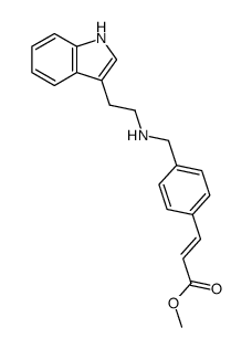 (2E)-3-[4-[[[2-(1H-indol-3-yl)ethyl]amino]methyl]phenyl]-2-propenoic acid methyl ester结构式