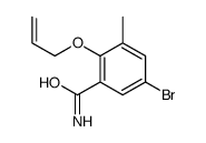 5-bromo-3-methyl-2-prop-2-enoxybenzamide Structure