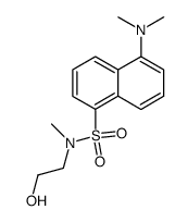 5-dimethylamino-naphthalene-1-sulfonic acid (2-hydroxy-ethyl)-methyl-amide结构式