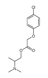 2-(dimethylamino)propyl 2-(4-chlorophenoxy)acetate Structure
