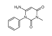 6-氨基-3-甲基-1-苯基嘧啶-2,4(1H,3H)-二酮结构式