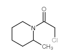 2-氯-1-(2-甲基-哌啶-1-基)-乙酮结构式