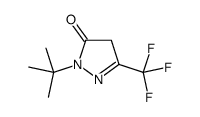 2-tert-butyl-5-(trifluoromethyl)-4H-pyrazol-3-one结构式