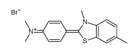 4-(3,6-dimethyl-1,3-benzothiazol-3-ium-2-yl)-N,N-dimethylaniline,bromide Structure