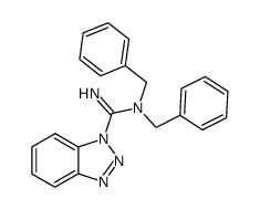 N,N-dibenzyl-1H-benzo[d][1,2,3]triazole-1-carboximidamide结构式