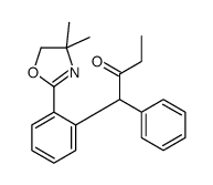 1-[2-(4,4-dimethyl-5H-1,3-oxazol-2-yl)phenyl]-1-phenylbutan-2-one结构式