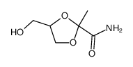 4-hydroxymethyl-2-methyl-[1,3]dioxolane-2-carboxylic acid amide结构式