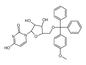 1-[(2R,3R,4S,5R)-3,4-dihydroxy-5-[[(4-methoxyphenyl)-diphenylmethoxy]methyl]oxolan-2-yl]pyrimidine-2,4-dione Structure