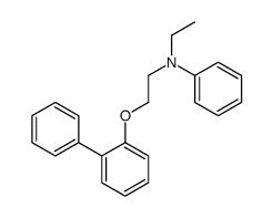 N-ethyl-N-[2-(2-phenylphenoxy)ethyl]aniline结构式