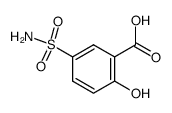 2-hydroxy-5-sulfonamidobenzoic acid Structure