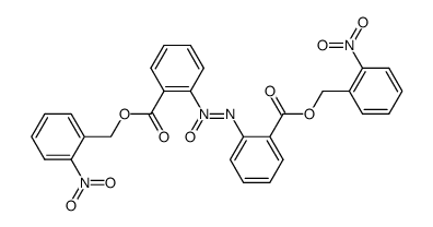 (Z)-1,2-bis(2-(((2-nitrobenzyl)oxy)carbonyl)phenyl)diazene 1-oxide结构式