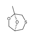 5-methyl-6,8-dioxa-3-thia-bicyclo[3.2.1]octane结构式