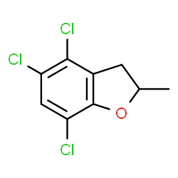 4,5,7-Trichloro-2,3-dihydro-2-methylbenzofuran结构式
