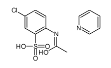 2-acetamido-5-chlorobenzenesulfonic acid,pyridine结构式
