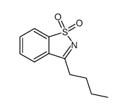 3-(n-butyl)-1,2-benzisothiazole 1,1-dioxide结构式