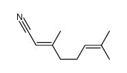 (E)-3,7-Dimethyl-2,6-octadienenitrile Structure