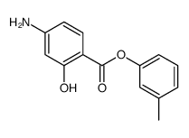 (3-methylphenyl) 4-amino-2-hydroxybenzoate Structure