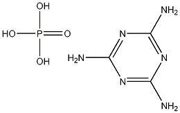 1,3,5-triazine-2,4,6-triamine phosphate Structure