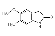 5-methoxy-6-methyl-1,3-dihydroindol-2-one结构式
