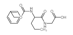 2-(2-phenylmethoxycarbonylaminopentanoylamino)acetic acid Structure