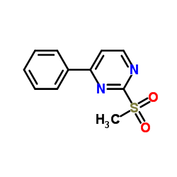 2-甲砜基-4-苯基嘧啶结构式