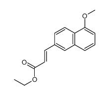 ethyl 3-(5-methoxynaphthalen-2-yl)prop-2-enoate结构式